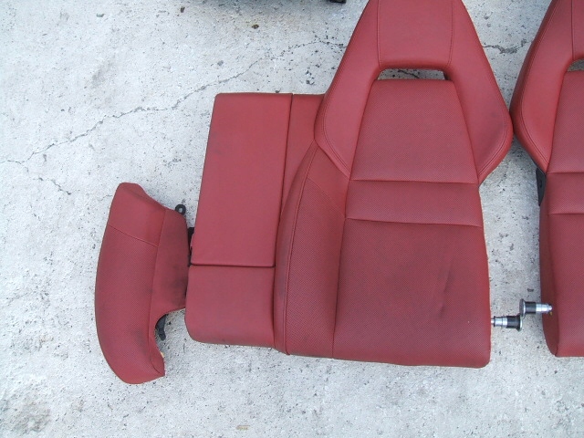 фото №6, Porsche panamera 970 рестайлінг сидіння сидіння комплект шкіра червона