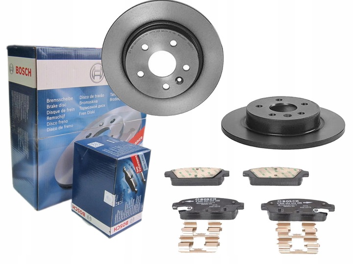 фото №1, Набор диски + тормозные колодки перед bosch renault clio iv 258mm