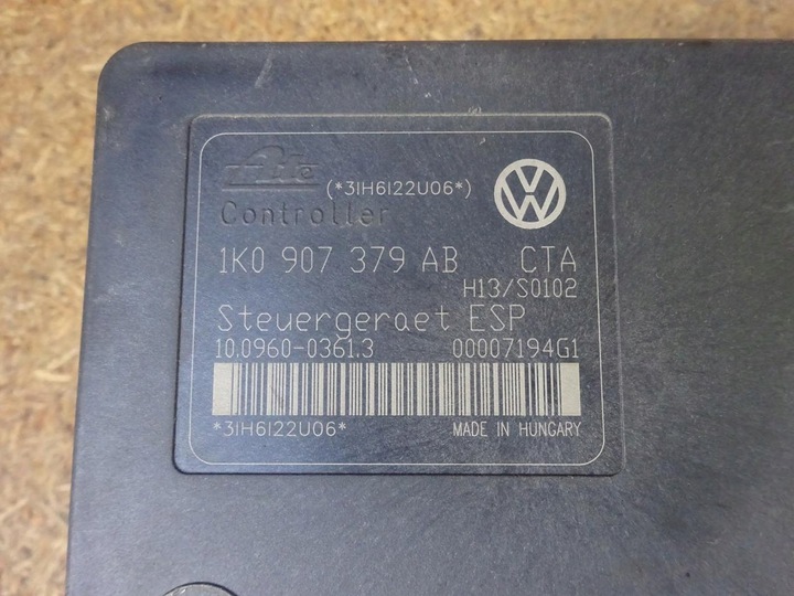 фото №12, Audi a3 8p golf v seat leon ii насос abs esp 1k0907379ab 1k0614517ab