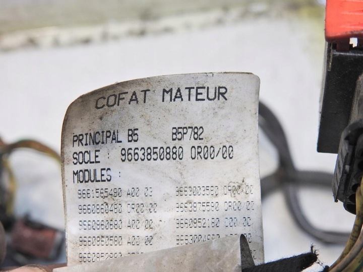 фото №10, Жгут установка камеры двигателя citroen c4 i 1.6 hdi 9663850880