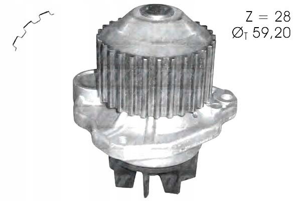 фото №10, Насос води citroen c5 2.0 v6 3/01- c5 3.0 24v 10/0