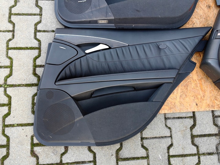 фото №9, Сиденья диван обшивки mercedes e-klasa w211 s211 универсал чёрная кожа подогрев