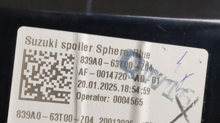 фото №10, 2025 suzuki sx4 s-cross спойлер крышки 839a063t00