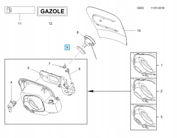 фото №2, Прокладка заливання пального c berlingo iii