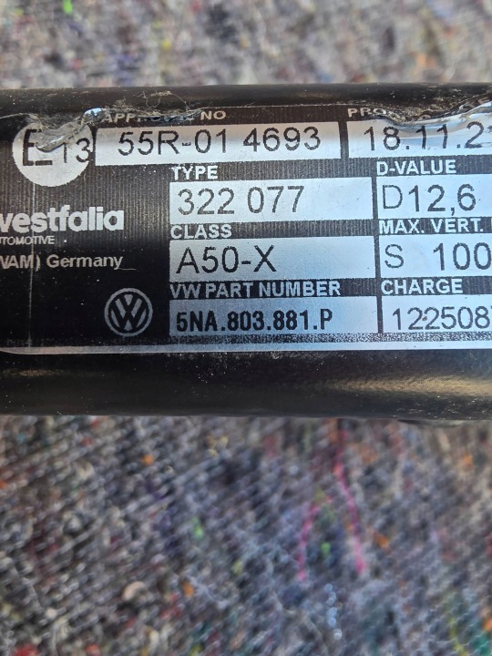 фото №7, Hak wypinany volkswagen tiguan 5na803881p