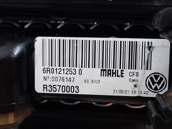 фото №13, Комплект радиатор основний  кондиционера вентилятор skoda fabia iii 6v 1.0 6r0
