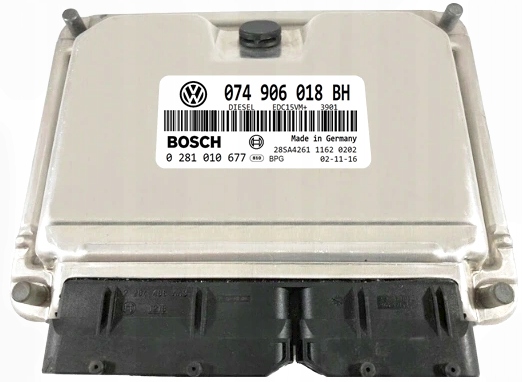 фото №1, Компьютер ecu vw t4 2.5 074906018bh 0281010677 иммобилайзер off