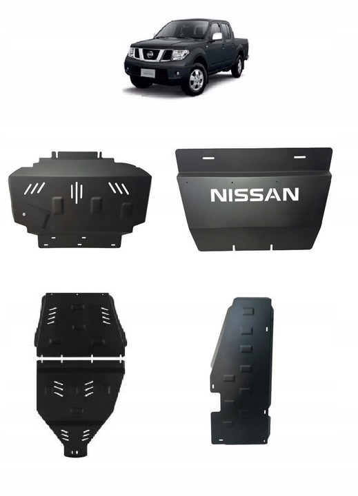 фото №1, Набір сталевих захист шасі nissan navara iii d40 2005-2015