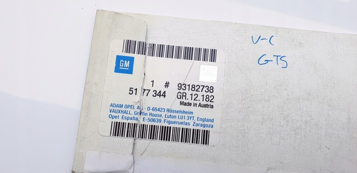 фото №7, Opel vectra c gts эмблема надпись зад задней крышки багажника