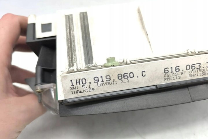 фото №9, Спідометр  vw golf iii 1h1 1h0919860c 1.6l бензин 55kw 1995