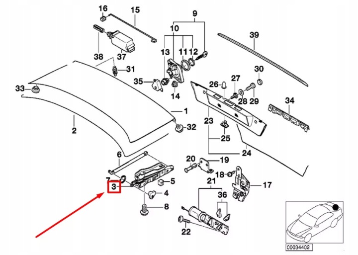 фото №7, Bmw 7 e38 праве петля кришки багажника 41628203274 8203274 новий oem