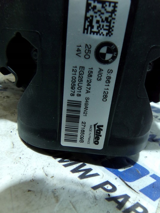 фото №7, Bmw g05 g06 g07 g12 g14 g16 g30 n63 генератор 8611280 2716509b