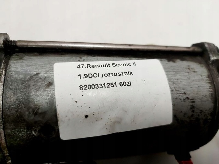фото №6, Renault scenic 2 ii 1.9 dci стартер 8200331251