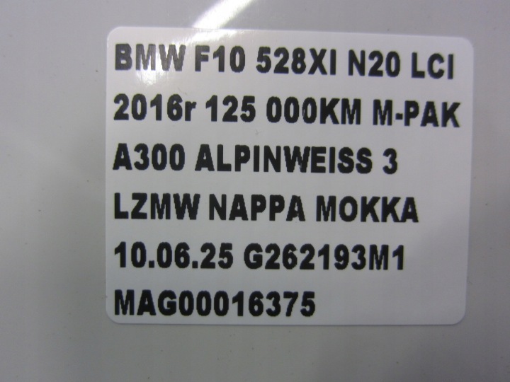 фото №10, Bmw 5 f10 крышка заливка заливная горловина топлива альпийский белый 300 белая 8680716 41007204341