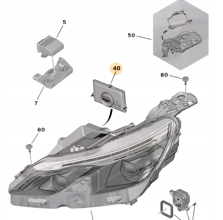 фото №10, Перетворювач модуль лампи peugeot 3008 ii 5008 90089469 l90005488 l90032783