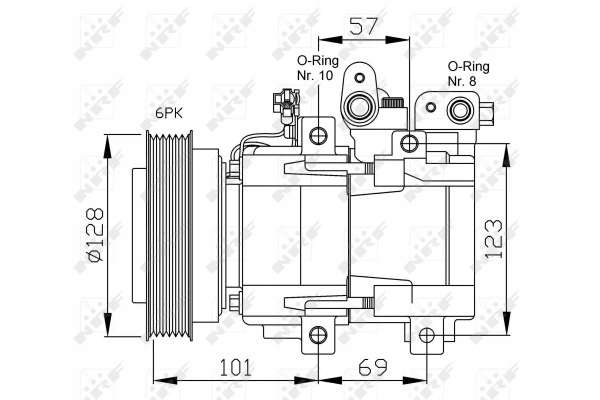 фото №12, Компрессор кондиционера nrf 9770126300 977013a480 9