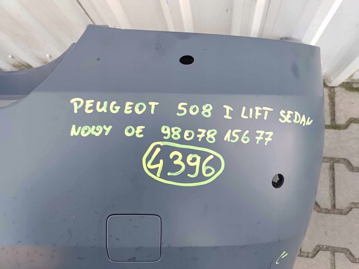 фото №14, Peugeot 508 i рестайлінг sedan задній бампер новий oem номер 4396