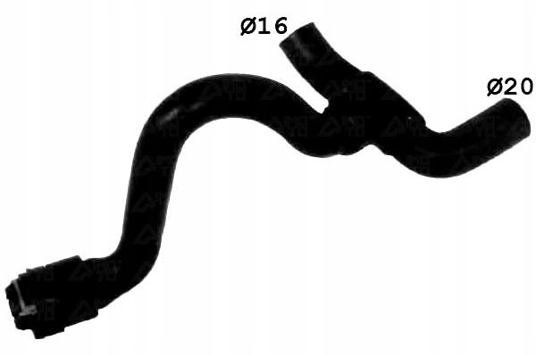 фото №1, Sasic шланг радіатор opel astra 1.7 td 98-