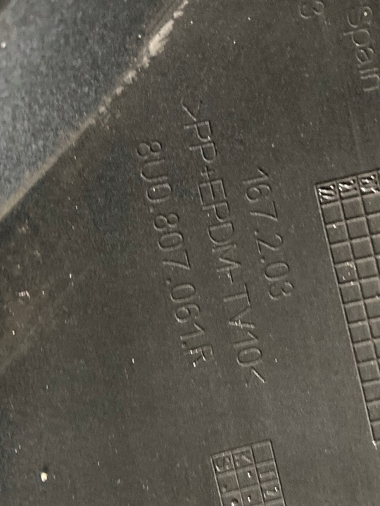 фото №8, Спойлер бампера перед audi q3 s-line 8u0807061r