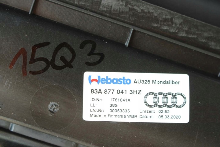 фото №14, Audi q3 83a дах скляний сонячний панорама 83a877041 83a 877 041 люк so