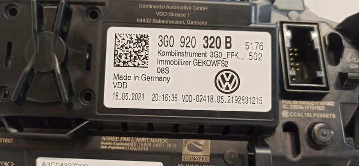 фото №5, Vw tiguan ii спідометр  віртуальний капот прилади 3g0920320b