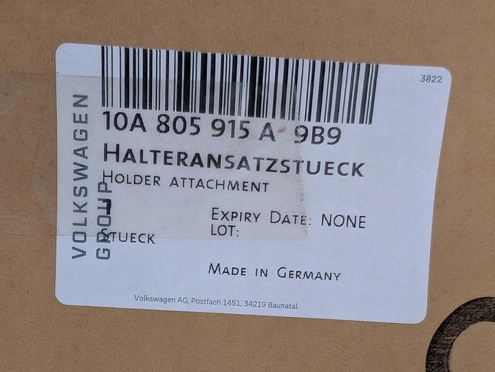 фото №14, Спойлер бампера перед накладка 10a805915a vw id.3 рестайлінг 10a нова оригінал