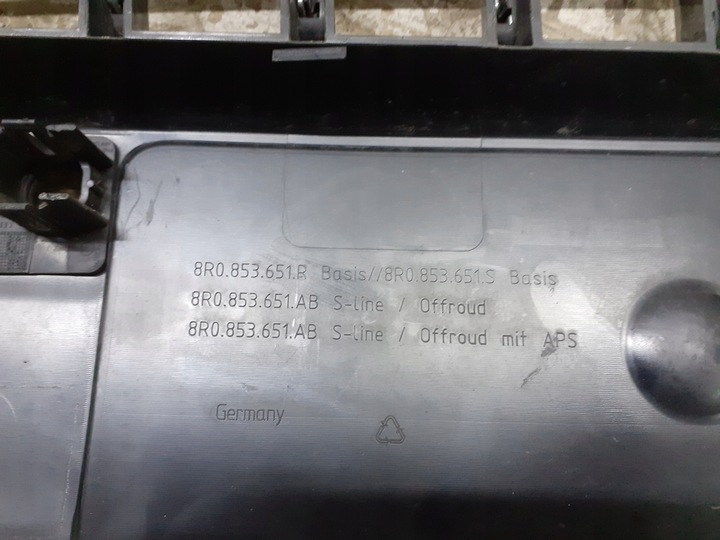 фото №9, Решітка радіатора решітка audi q5 8r0 рестайлінг s-line 2012-2016r 8r0853651r