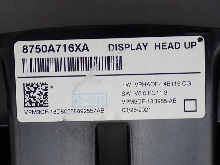 фото №8, Дисплей head up hud європа 8750a716 mitsubishi eclipse cross 21r