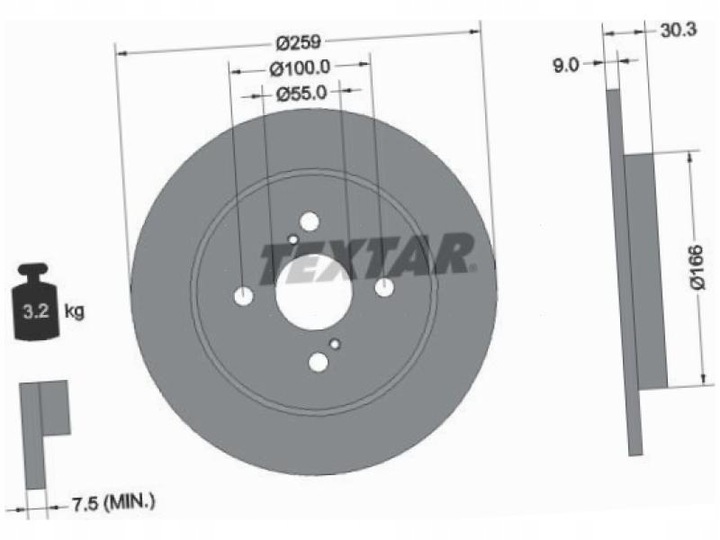 фото №2, Диски зад aston martin cygnet 1.3 11-13 daihatsu charade viii 1.3 11-