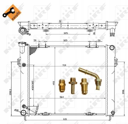 фото №13, Nrf 50201 радиаторов, система охлаждение двигателя 50201 nrf 50201