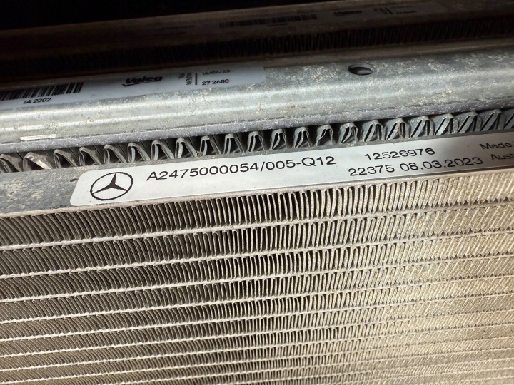 фото №14, Комплект радиатор радиатор вентилятор mercedes w177 w247 x247 w118 1.3b