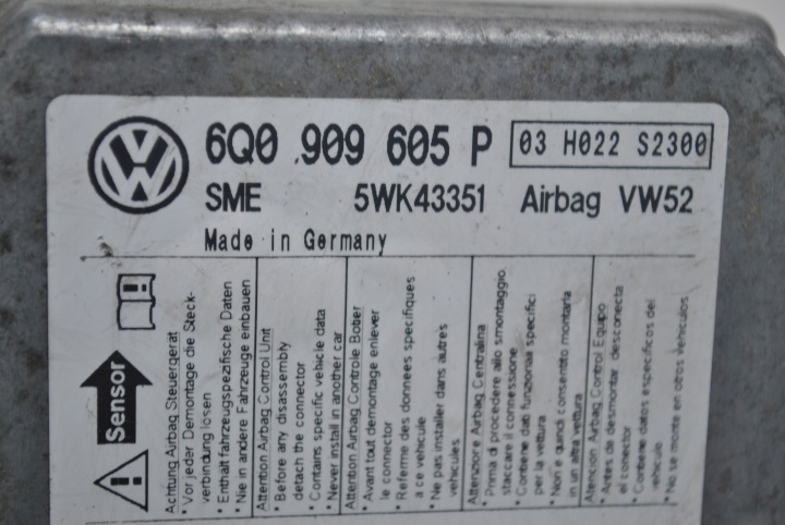 фото №8, Модуль датчик подушка volkswagen caddy iii 6q0909605p
