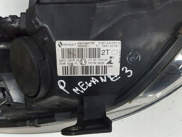 фото №7, Megane iii 3 08r- gt-line лампа права перед англієць