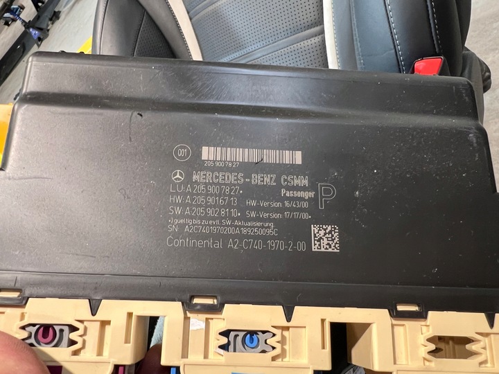 фото №9, Mercedes c63s w205 amg affalterbach сидіння обшивки комплект