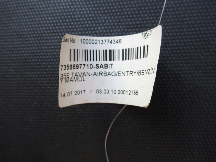 фото №11, Стеля дах fiat tiop 2 sedan 5d штори 7356697710 7356697710e