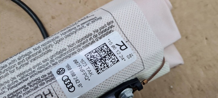 фото №9, Q5 8r подушка сидіння пасажира права air bag 8r0880242b
