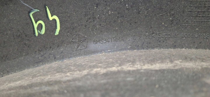 фото №8, Молдинг крыльев правая перед dodge ram 2500 6ms34trmac