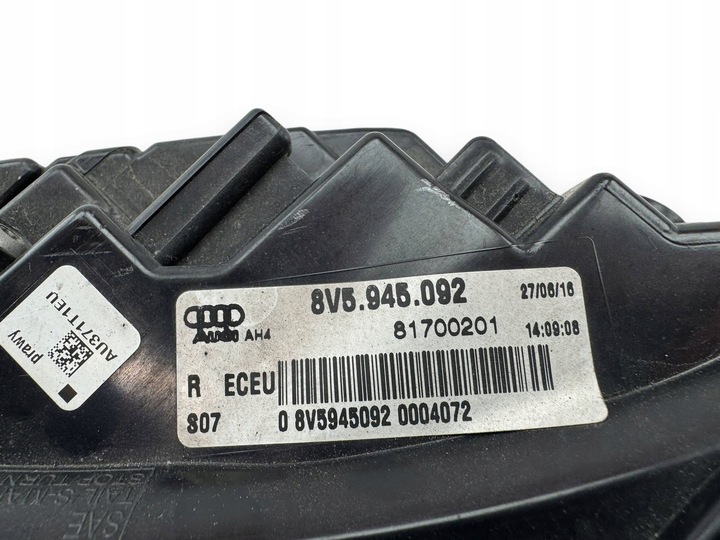 фото №10, Audi a3 s3 8v 2016 лампа задняя