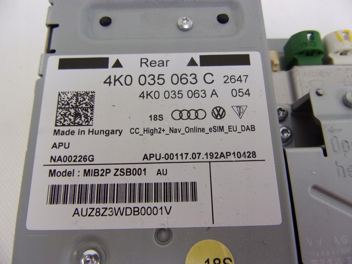 фото №6, Audi q8 считыватель радио навигация мультимедиа 4k0035063c