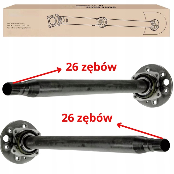 фото №1, Полуось зад задняя з ступица mercedes sprinter 906 907 vw crafter левая + правая