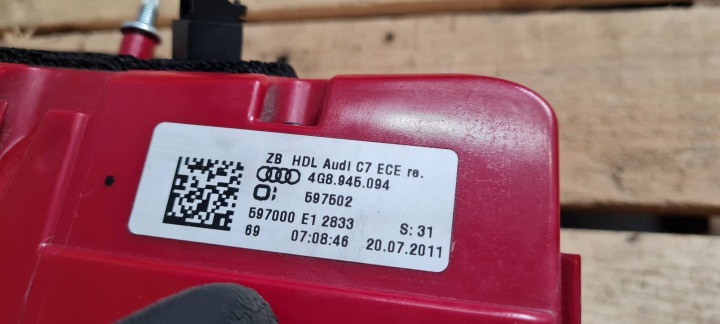 фото №12, A7 4g s7 фара правая правое зад w крышка багажника sportback европа 4g8945094