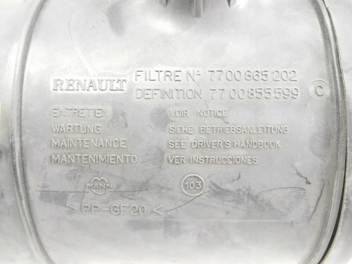 фото №6, Корпус фільтра повітря renault megane 7700865202