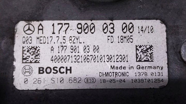 фото №5, Компьютер двигателя ecu a1779000300 mercedes x253 w205 63 amg gt w190 4.0 v8