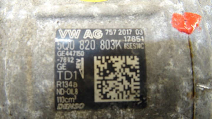 фото №6, Audi vw 2.0tfsi компресор кондиціонера 5q0820803k