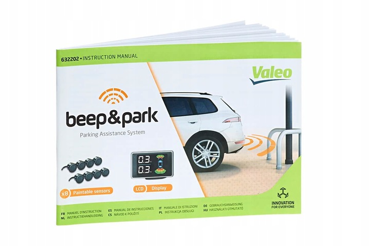 фото №11, Датчики паркування valeo 8 штук перед + зад дисплей 632202