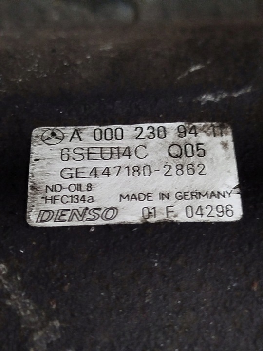 фото №5, Компрессор компрессор кондиционера насос mercedes w168 0002309411