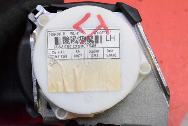 фото №7, Pas безпеки ліве зад 34024687d fiat 500 2 ii 08-15