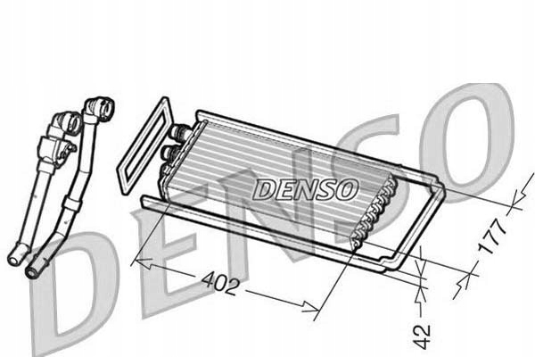фото №1, Denso обігрівач 402x177x42mm, з проводами, kli