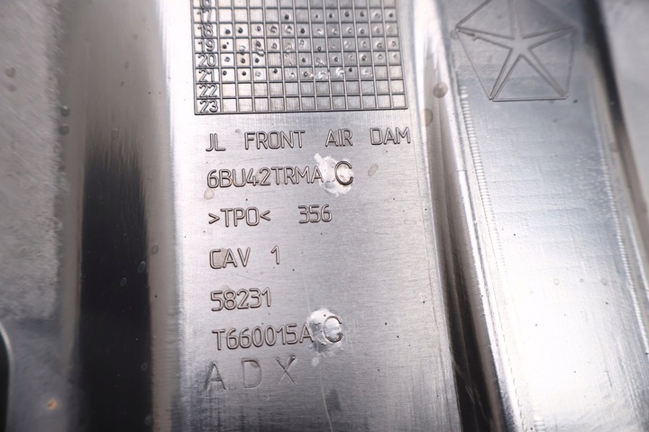 фото №7, Jeep wrangler jl 18- накладка бампера перед 6bu42trma