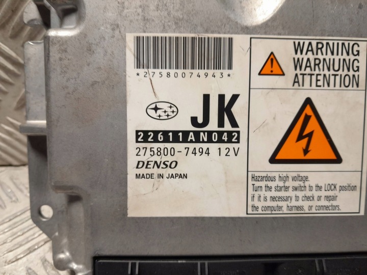 фото №8, Subaru outback блок управления двигателем (эбу, компьютер двигателя) 275800-7494